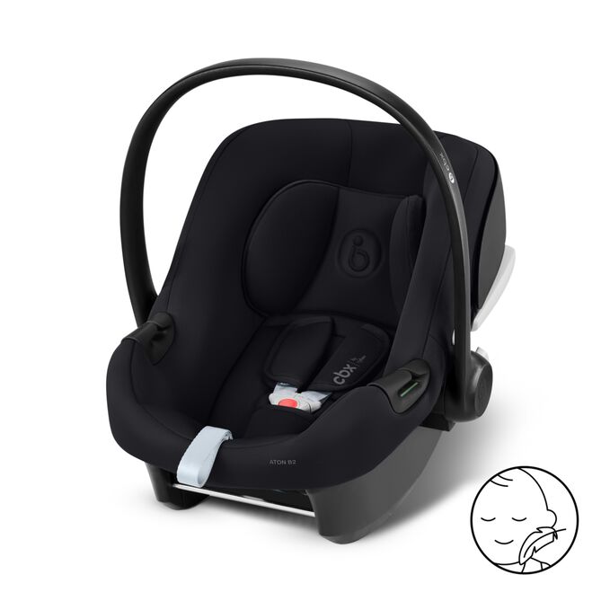 Obr&aacute;zek CBX by CYBEX Aton B2 i-Size Infant Car Seat, kter&yacute; zv&yacute;razňuje funkci &Scaron;etrn&aacute; k&nbsp;dětsk&eacute; pokožce.