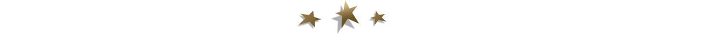Three golden stars on a white background.