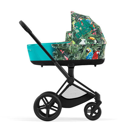 Pram with tropical design and parrot pattern, by DJ Khaled.