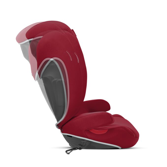 An image of the CYBEX Silver Solution B-Fix Child Car Seat, highlighting the Adjustable backrest feature.