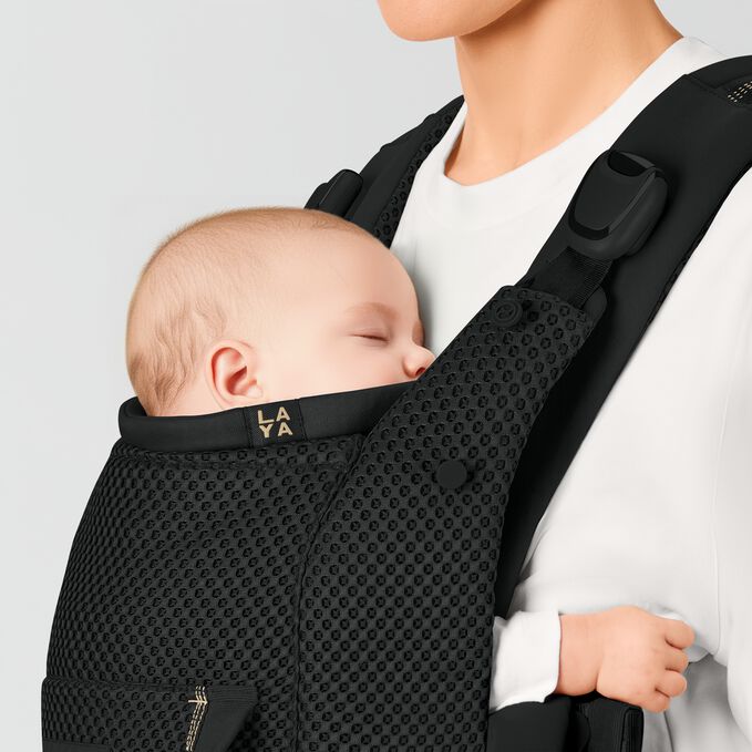 Obr&aacute;zek CYBEX Gold Laya Baby Carrier, kter&yacute; zv&yacute;razňuje funkci Polstrovan&aacute; opora krku.