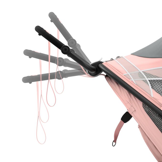 An image of the CYBEX Gold Avi Seat Pack Jogger, highlighting the Ergonomic handlebar feature.