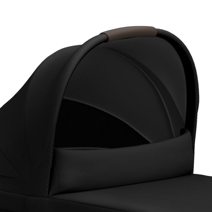 An image of the CYBEX Gold Melio Cot (2024) Stroller, highlighting the Easy Handling feature.