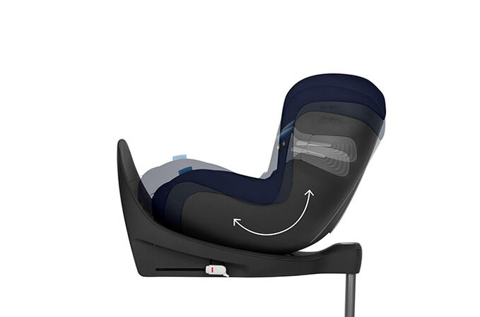 Immagine del CYBEX Gold Sirona S i-Size Toddler Car Seat che mette in risalto la caratteristica Funzione reclinabile con una sola mano.
