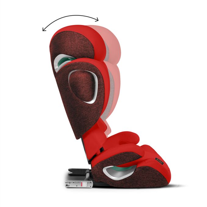 An image of the CYBEX Platinum Solution Z i-Fix Child Car Seat, highlighting the Great adjustment feature.
