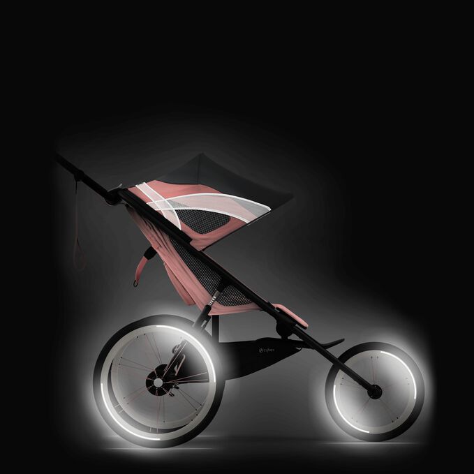 An image of the CYBEX Gold Avi Seat Pack Jogger, highlighting the Reflective details feature.