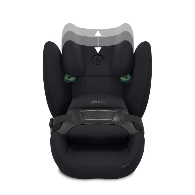An image of the CBX by CYBEX Pallas B i-Size Toddler Car Seat, highlighting the Adapts to your child feature.