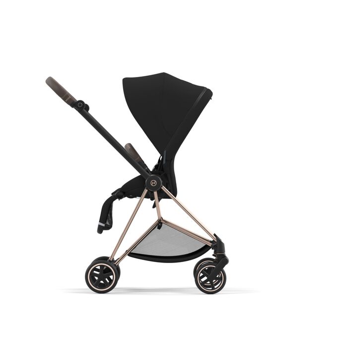 An image of the CYBEX Platinum Mios Jeremy Scott - Wings Stroller, highlighting the Reversible seat unit feature.