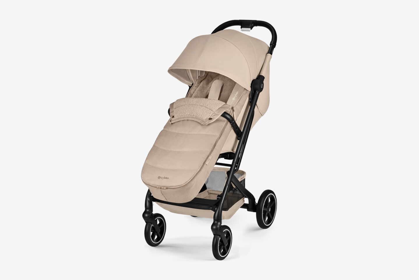 Image produit d&rsquo;une poussette compacte Beezy &eacute;quip&eacute;e d&rsquo;une chanceli&egrave;re Gold.