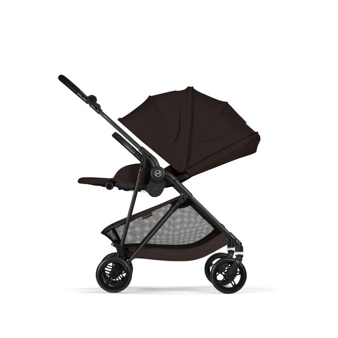 Immagine del CYBEX Gold Melio Carbon Stroller che mette in risalto la caratteristica Cappottina solare Supreme XXL.