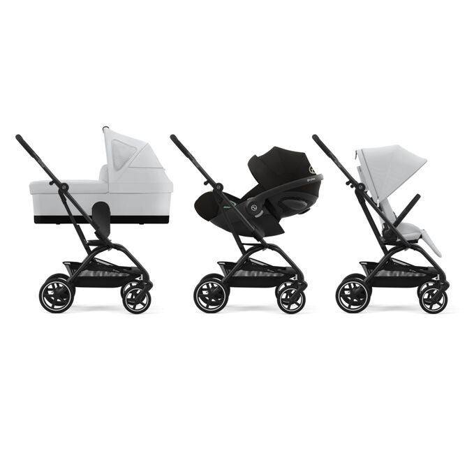 An image of the CYBEX Gold Eezy S Twist+2 (2025) Buggy, highlighting the Travel System Ready feature.
