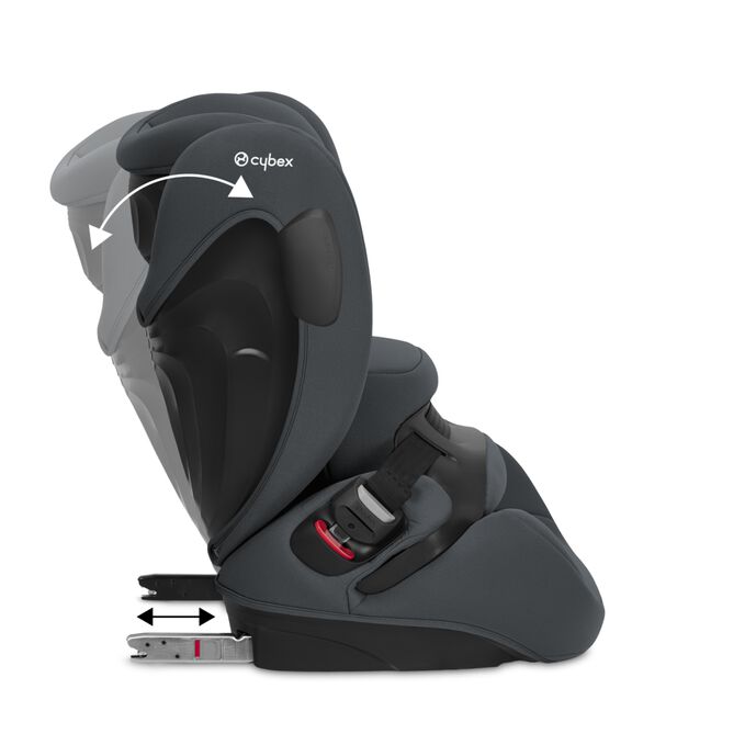 An image of the CYBEX Silver Pallas B3 i-Size Toddler Car Seat, highlighting the Even comfier for the child feature.