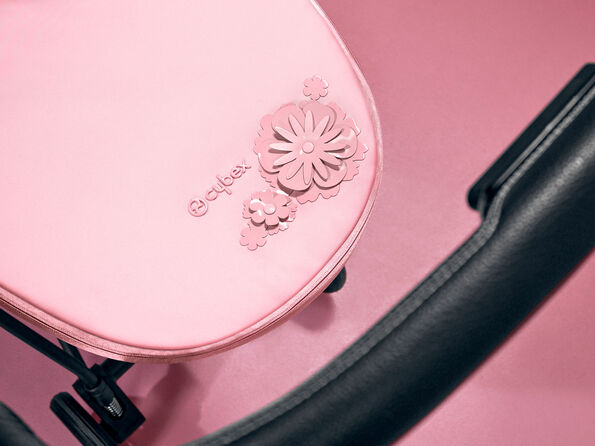 CYBEX Simply Flowers barnvagn i rosa med blomm&ouml;nster
