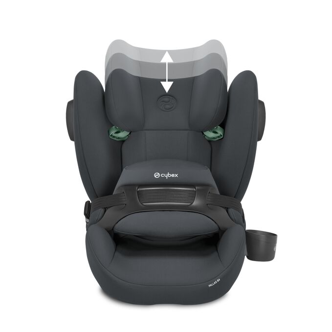 An image of the CYBEX Silver Pallas B4 i-Size Toddler Car Seat, highlighting the Adapts to your child feature.