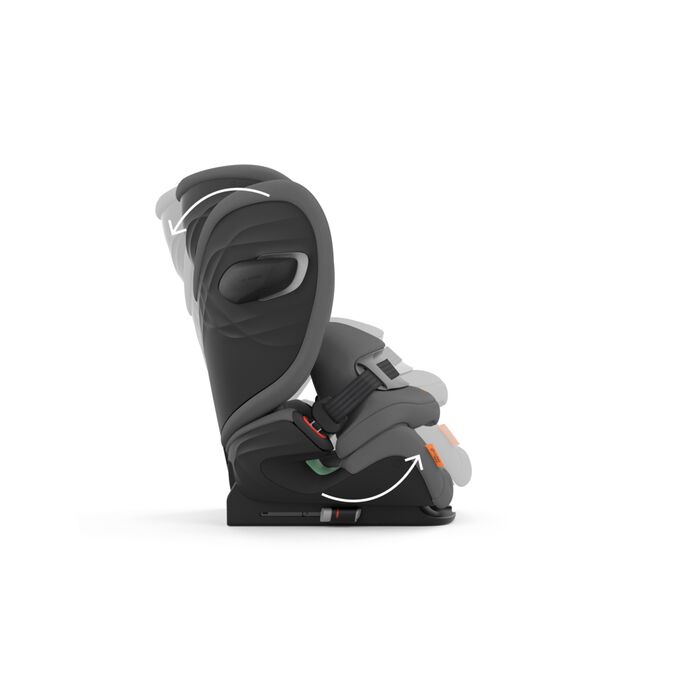 An image of the CYBEX Gold Pallas G i-Size Toddler Car Seat, highlighting the Perfect Sleeping Position feature.