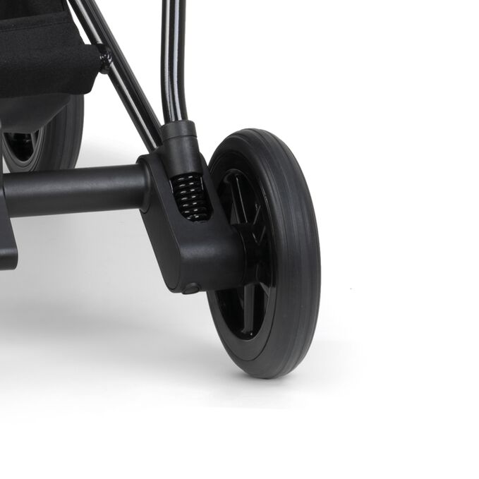 Image du CYBEX Platinum Mios - La Parisienne Stroller, mettant en avant la fonctionnalit&eacute; Suspension int&eacute;grale.