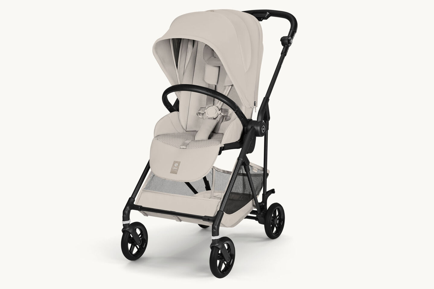 Immagine del passeggino Melio Carbon color Dune Grey.