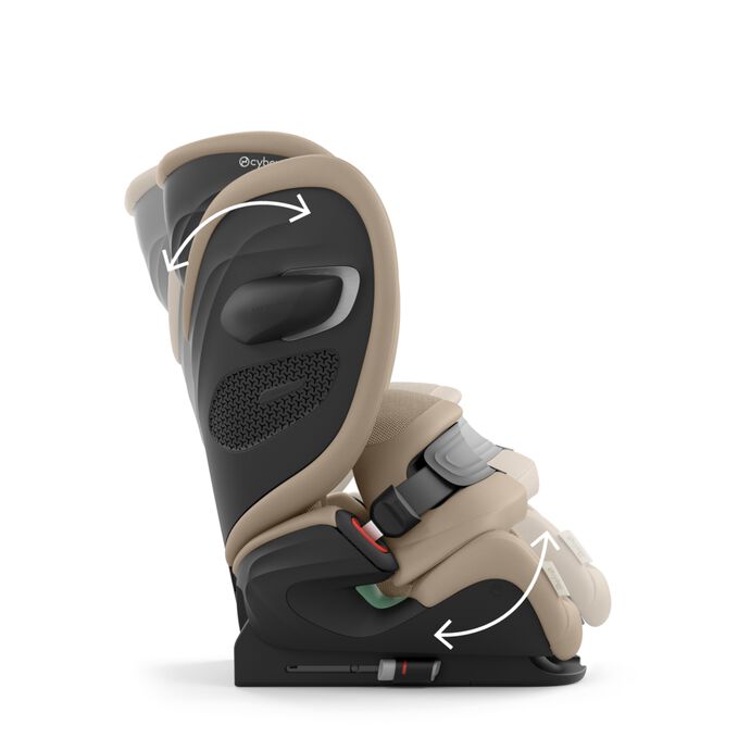 An image of the CYBEX Gold Pallas G2 Toddler Car Seat, highlighting the Perfect Sleeping Position feature.