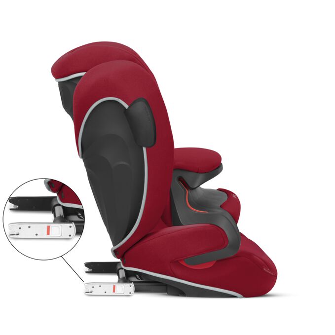 An image of the CYBEX Silver Pallas B2-Fix + Toddler Car Seat, highlighting the Easy installation feature.