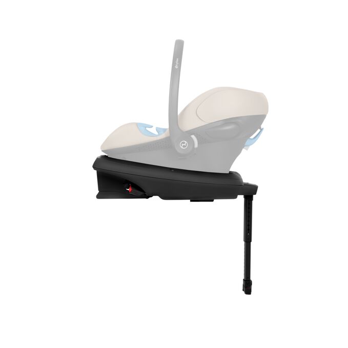 An image of the CYBEX Gold Aton G2 with Load Leg Base Infant Car Seat, highlighting the Load Leg Base feature.