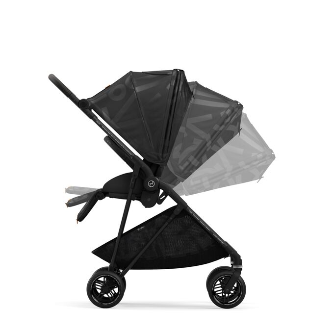 Immagine del CYBEX Gold Melio Street Stroller che mette in risalto la caratteristica Reclinabile con una sola mano.
