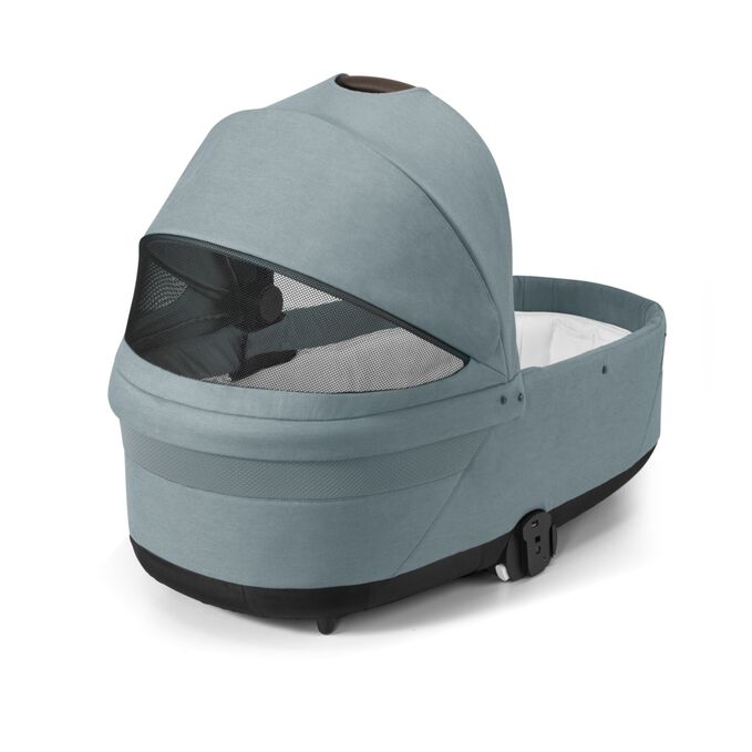 An image of the CYBEX Gold Cot S Lux Stroller, highlighting the Sky View Window feature.