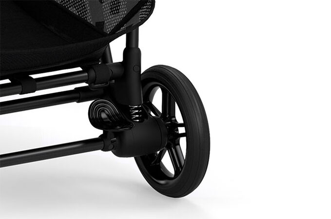 Immagine del CYBEX Gold Melio Street Stroller che mette in risalto la caratteristica Sospensioni delle ruote.