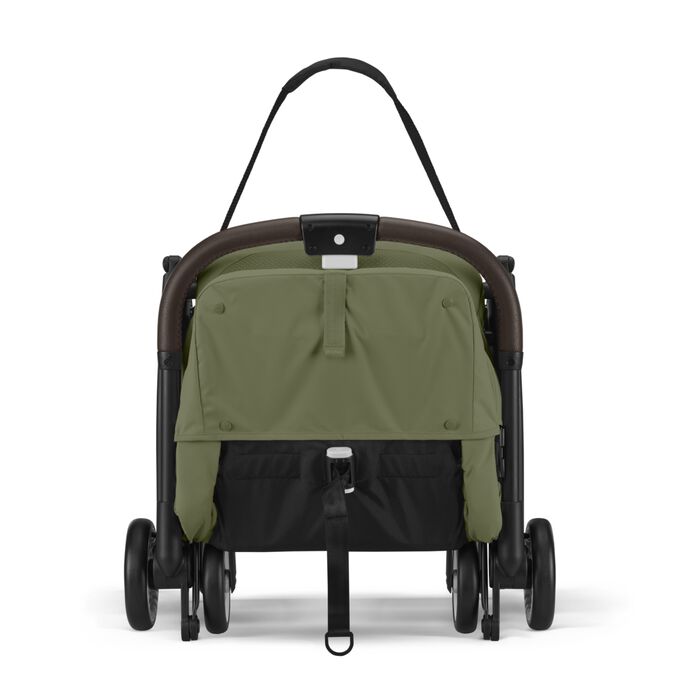An image of the CYBEX Gold Orfeo (2025) Buggy, highlighting the Integrated Carry Strap feature.