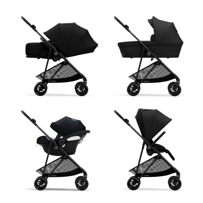 Immagine del CYBEX Gold Melio Carbon Stroller che mette in risalto la caratteristica Sistema da viaggio.