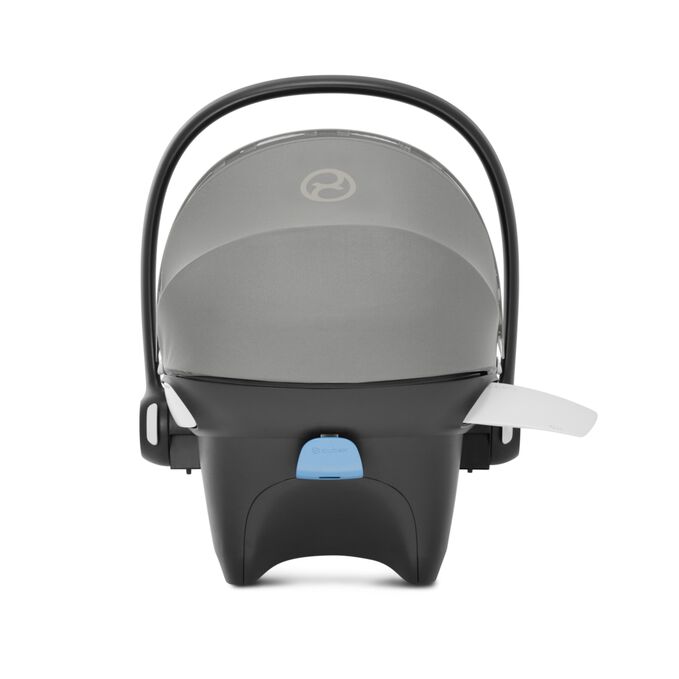 An image of the CYBEX Gold Aton M with SensorSafe Infant Car Seat, highlighting the Linear Side-impact Protection (L.S.P.) feature.