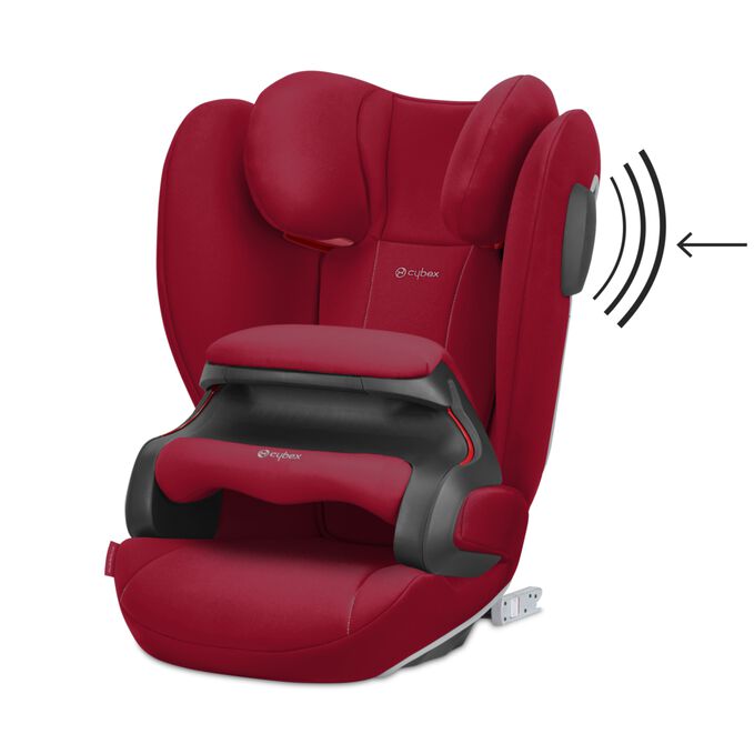 Immagine del CYBEX Silver Pallas B2-Fix + Lux Toddler Car Seat che mette in risalto la caratteristica Riduce le forze d&rsquo;impatto laterale.