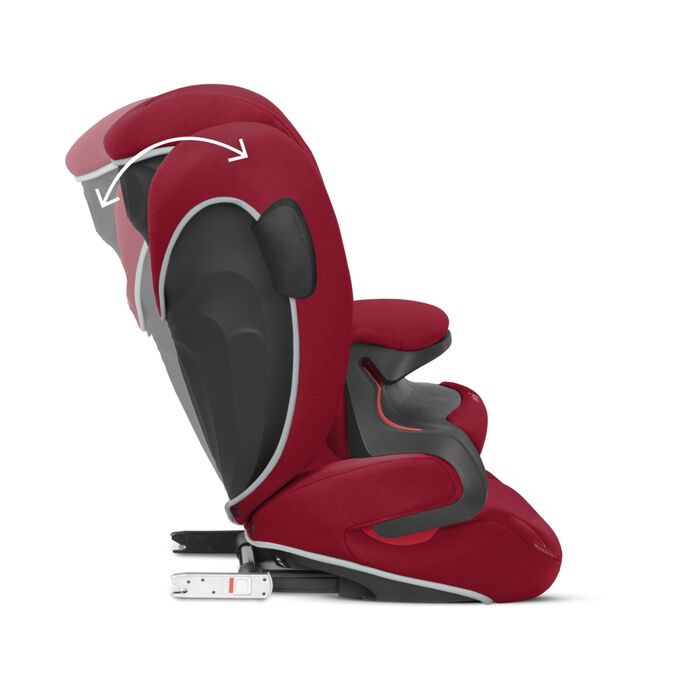 An image of the CYBEX Silver Pallas B2-Fix + Toddler Car Seat, highlighting the Fits perfectly in your vehicle feature.