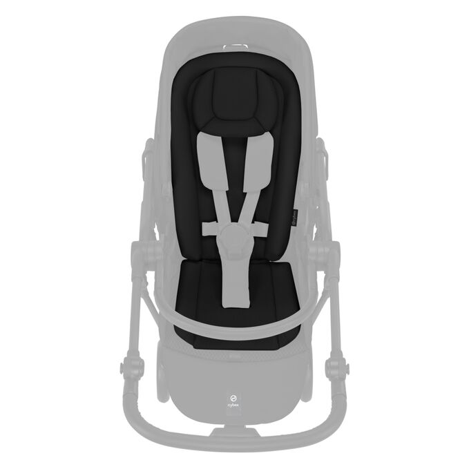 An image of the CYBEX Gold Melio Carbon (2025) Stroller, highlighting the Newborn Nest feature.