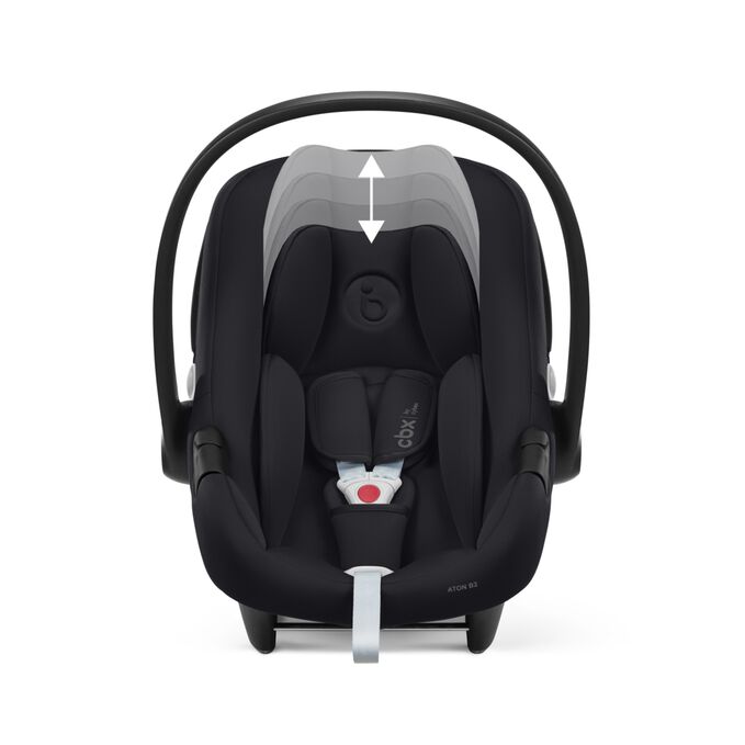 Obr&aacute;zek CBX by CYBEX Aton B2 i-Size Infant Car Seat, kter&yacute; zv&yacute;razňuje funkci Roste s va&scaron;&iacute;m d&iacute;tětem během prvn&iacute;ch 24 měs&iacute;ců.