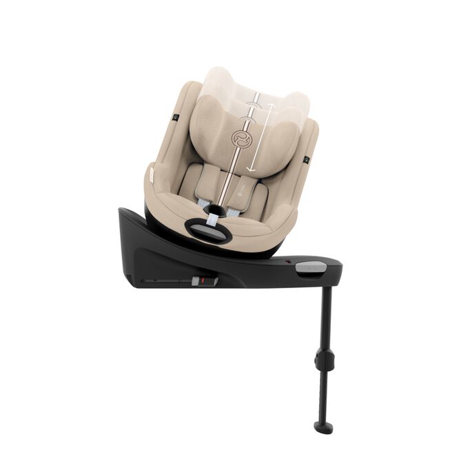 An image of the CYBEX Gold Sirona G3 Toddler Car Seat, highlighting the Grows with&nbsp;Your&nbsp;Child&nbsp;up&nbsp;to&nbsp;4&nbsp;Years&nbsp;Old feature.