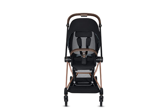 Immagine del CYBEX Platinum Mios 2 Jeremy Scott - Cherubs Stroller che mette in risalto la caratteristica Ingombro ridotto.