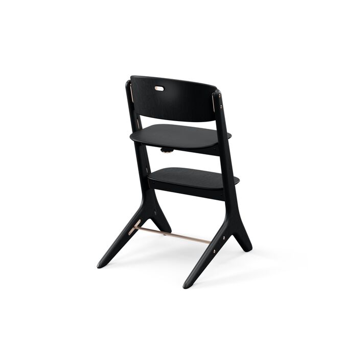 An image of the CYBEX Platinum Lemo Platinum Chair Highchair, highlighting the Family Flexible Boards feature.