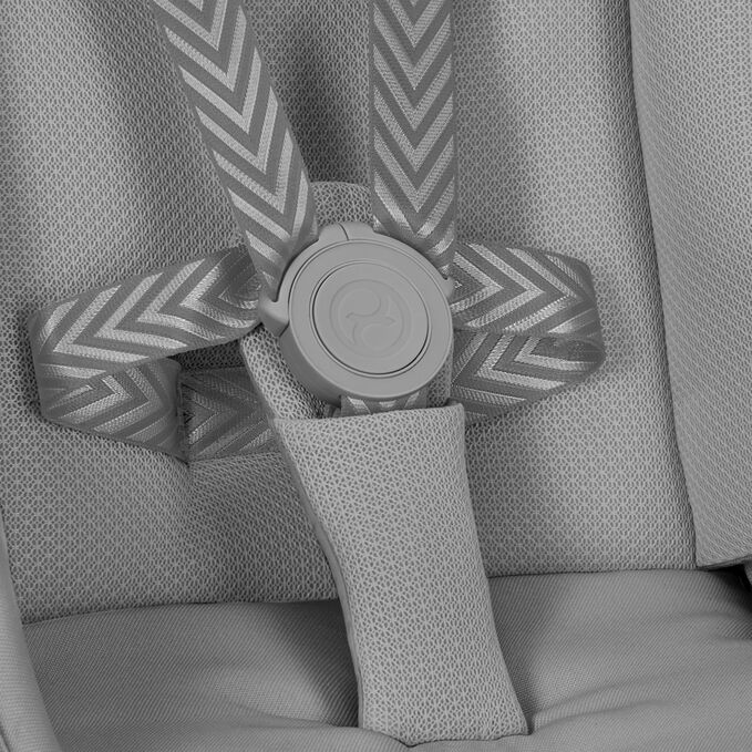 Immagine del CYBEX Gold Talos S Lux 2024 Stroller che mette in risalto la caratteristica Cintura one-pull.