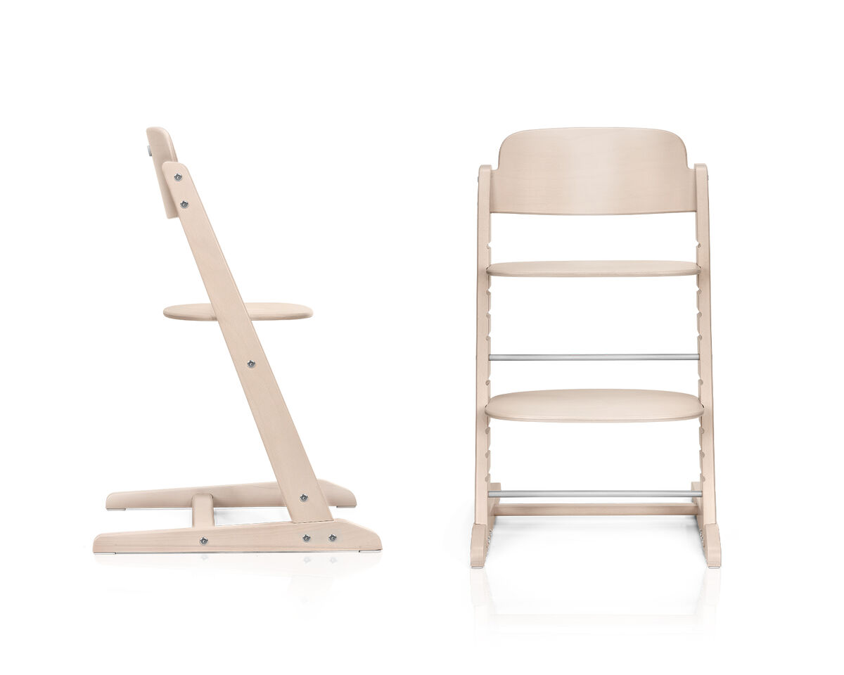 CYBEX Iris Chair side view on the left and front view on the right