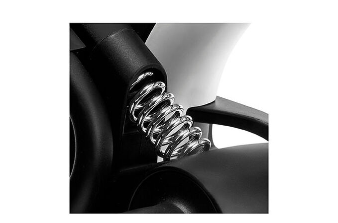 Immagine del CYBEX Gold Talos S 2-in-1 Stroller che mette in risalto la caratteristica Morbide sospensioni su tutte le ruote.