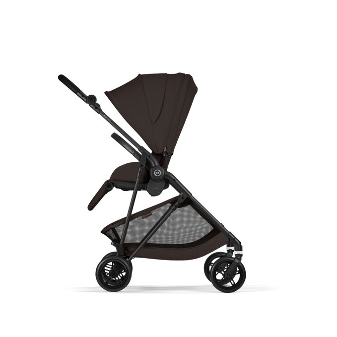 Immagine del CYBEX Gold Melio Carbon Stroller che mette in risalto la caratteristica Seggiolino reversibile.