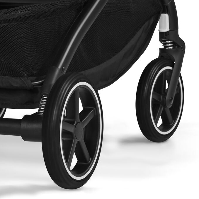 An image of the CYBEX Gold Beezy (2025) Buggy, highlighting the All-wheel Suspension feature.