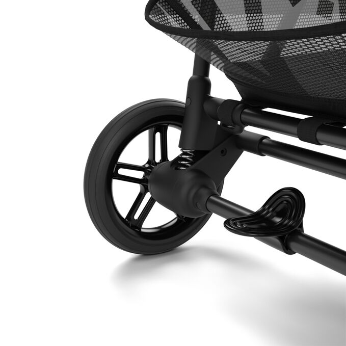 Immagine del CYBEX Gold Melio Street Stroller che mette in risalto la caratteristica Morbide sospensioni.