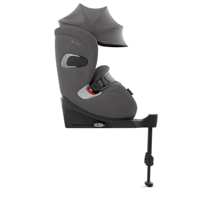 Ein Bild des CYBEX Platinum Anoris T2 i-Size Plus Toddler Car Seat, das das Merkmal Optimaler Sonnenschutz hervorhebt.