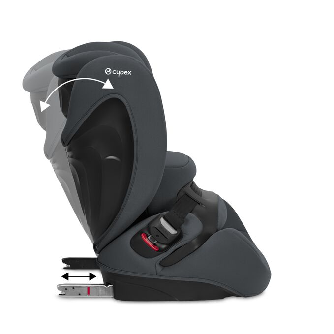 An image of the CYBEX Silver Pallas B i-Size Toddler Car Seat, highlighting the Even comfier for the child feature.