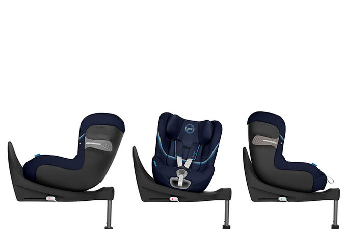 Immagine del CYBEX Gold Sirona S i-Size Toddler Car Seat che mette in risalto la caratteristica Meccanismo di rotazione a 360&deg;.