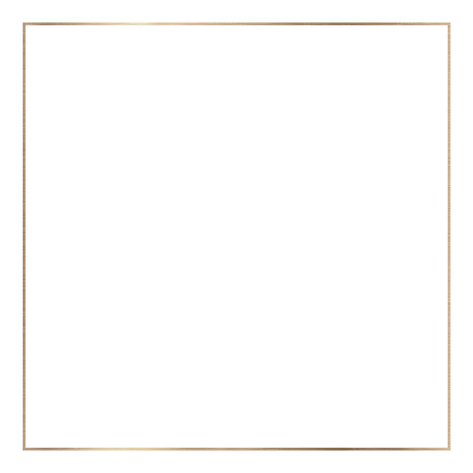 An animated image of a rotating golden frame on a white background.