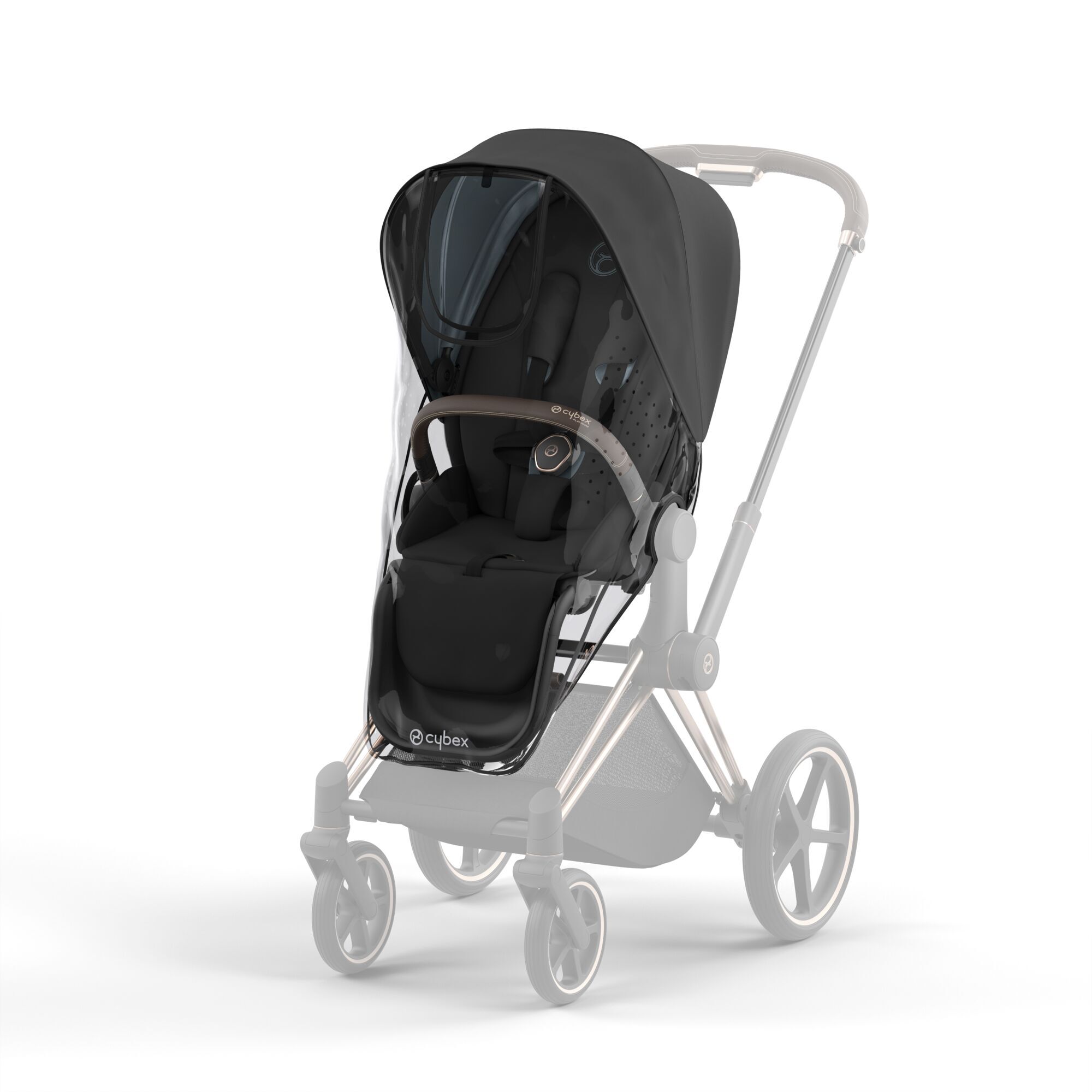 CYBEX Priam Rain Cover - Transparent in Transparent large-cybex-us image number 2