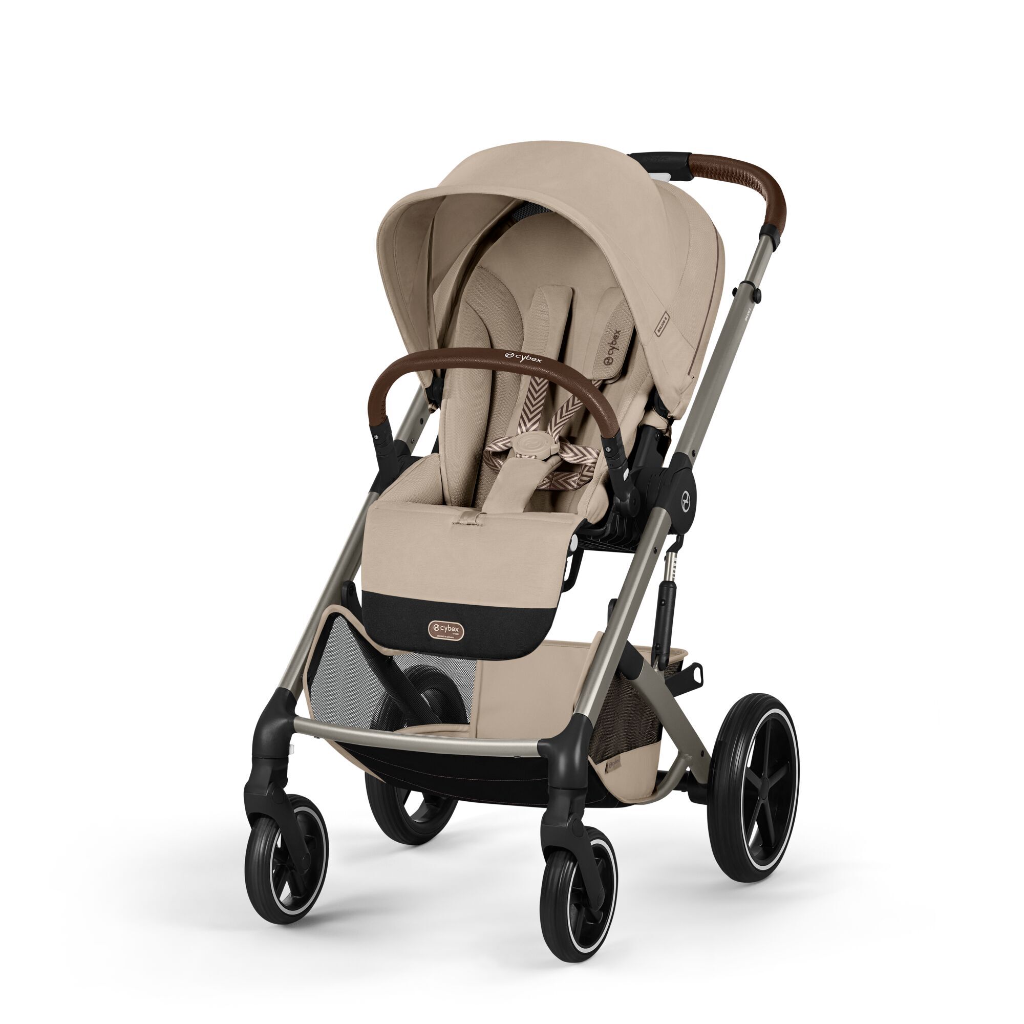 CYBEX Balios S Lux with Fold Cot - Almond Beige (Taupe Frame) in Almond Beige (Taupe Frame) large-cybex-neu Bild 5