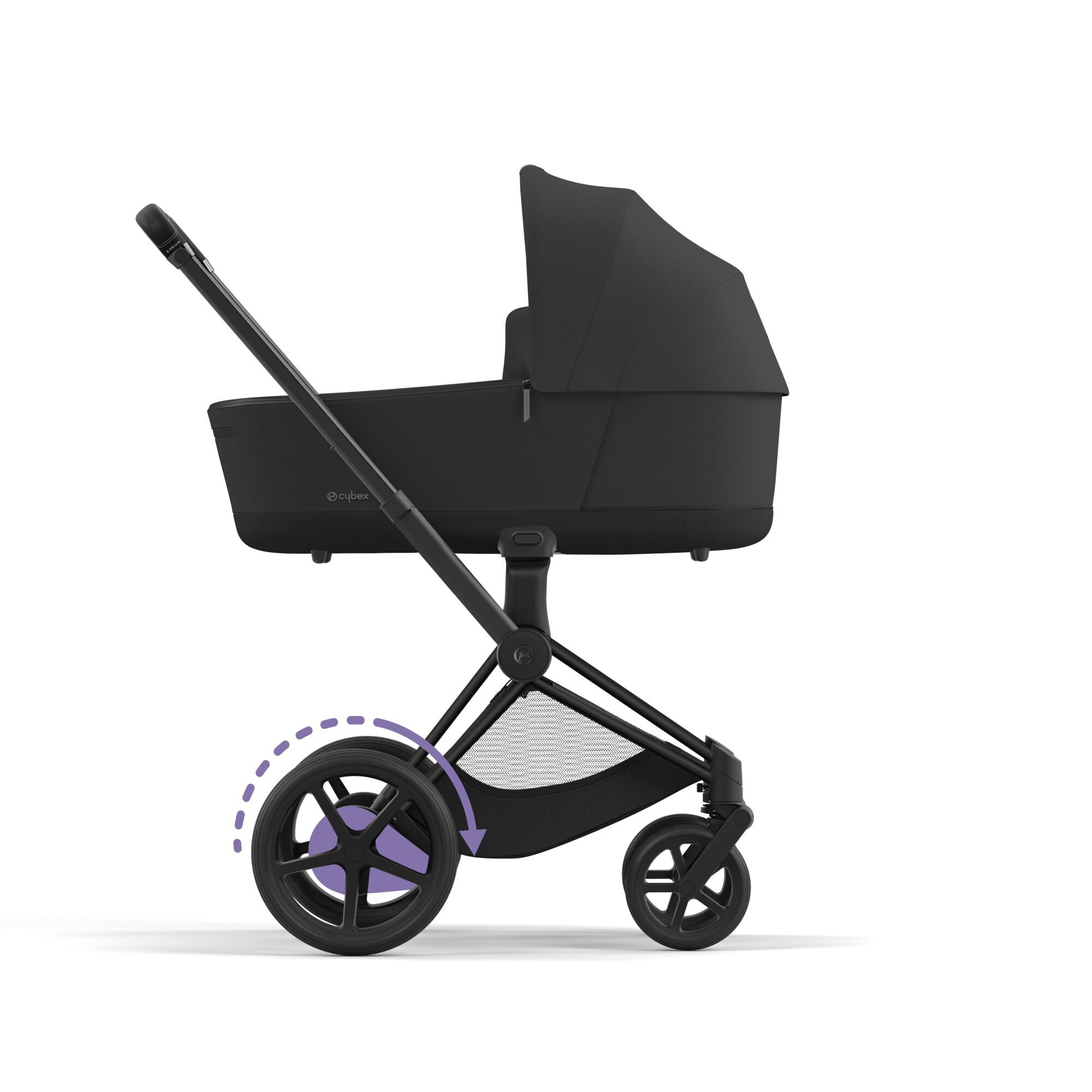 CYBEX e-Priam Frame - Matt Black in Matt Black large-cybex-gb image number 4
